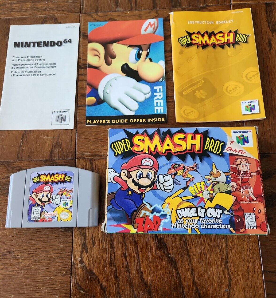 Super Smash Bros. N64 Nintendo 64 Complete In Box CIB Good Condition! RARE!