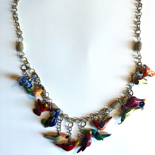 Tropical Bird Necklace