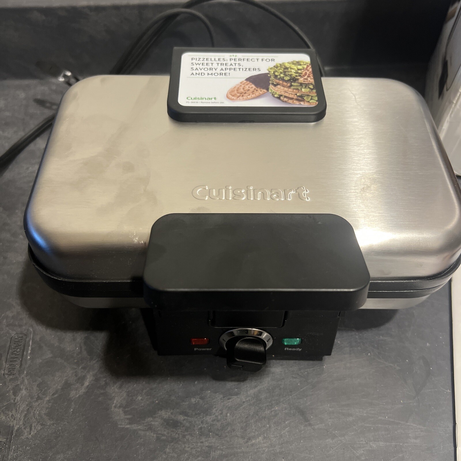 Cuisinart Pizzelle Press Silver Model WMPZ10 Complete Perfect Pizzelle (read) eBay