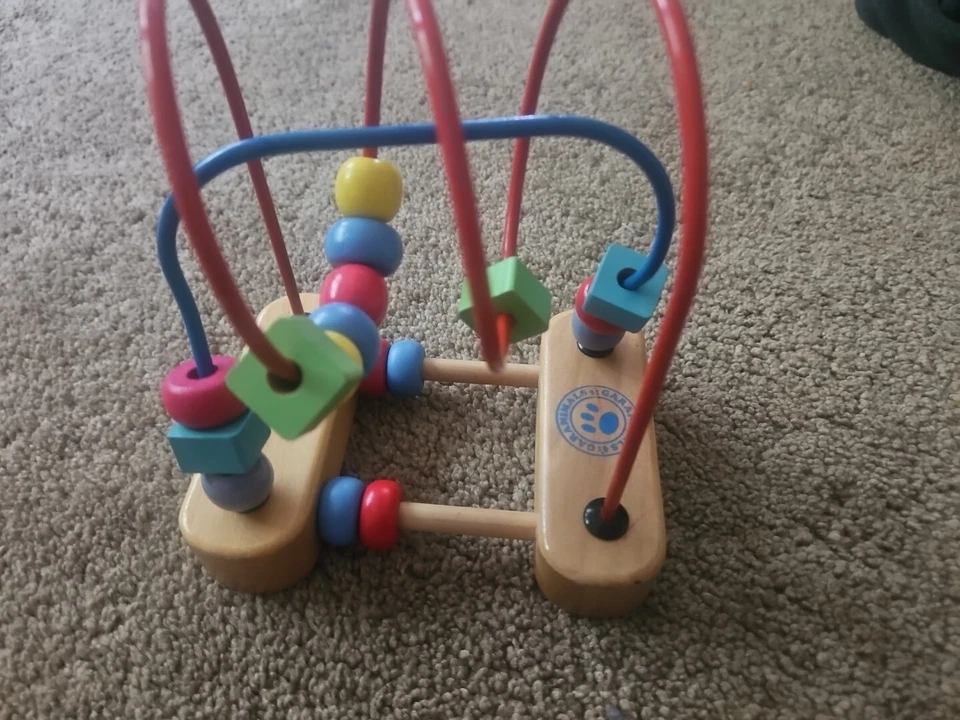 Garanimals Juguete Clásico Cuentas de Madera Laberinto Montaña Rusa Juguete Educativo  Foto 2 de 4