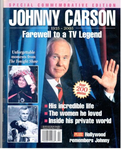 COLLECTIBLE (2005) JOHNNY CARSON: FAREWELL TO A TV LEGEND, SPECIAL COMMEMORATIVE