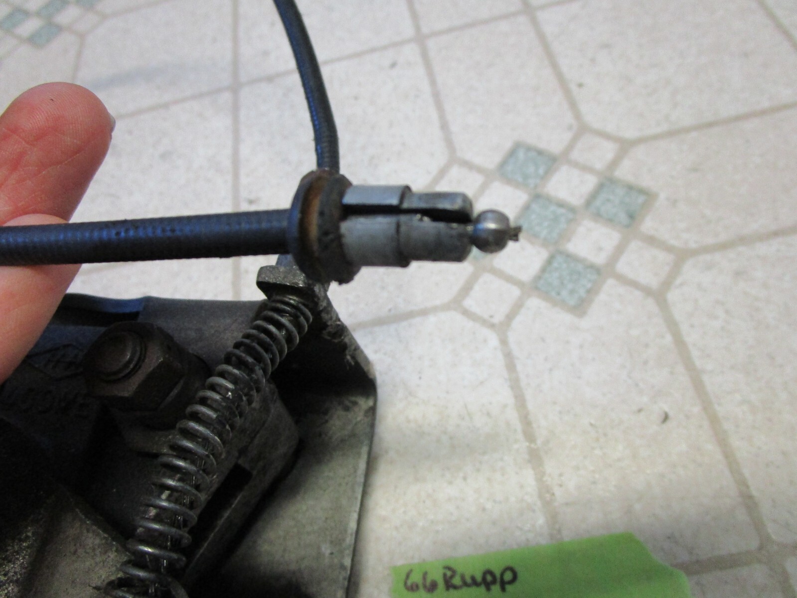 Vintage 66 Rupp Sno Sport 247cc Snowmobile Brake Caliper & Cable 1966