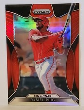 2019 Panini Prizm Red Prizm #257 Yasiel Puig Cincinnati Reds