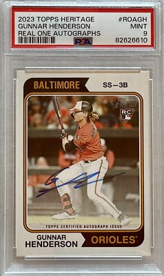 2023 Topps Heritage - Real One Autographs #ROA-GH Gunnar Henderson 