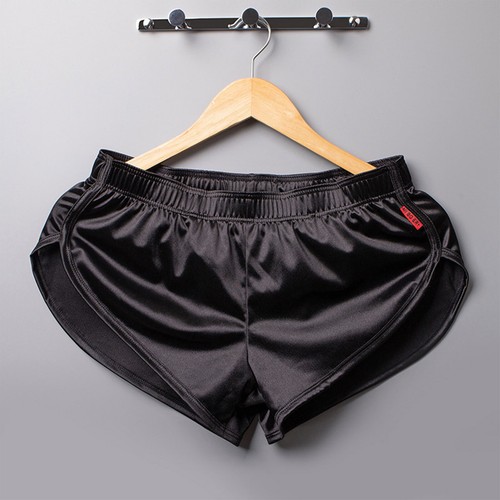 Herren Seite Satin Badehose glänzend Shorts elastisch Low Rise Boxershorts Panty - Bild 32 von 61