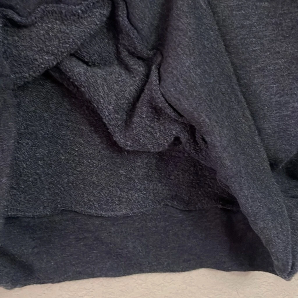 UNDERCOVER VICTORIA'S SECRET PINK Sherpa con cappuccio campus zip raso pullover felpa grigio S