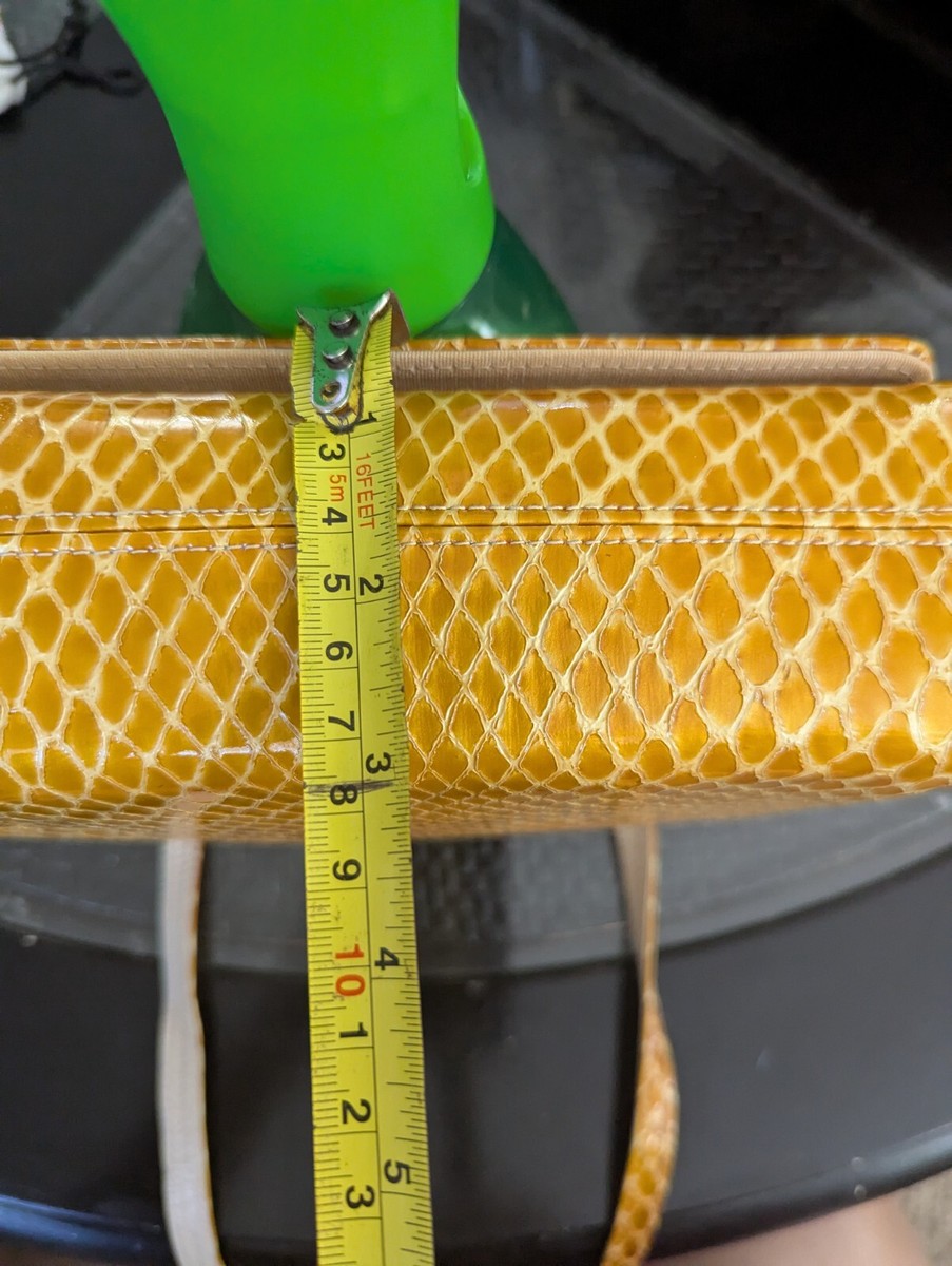 Stuart Weitzman Yellow Snake Skin Purse | eBay Stuart Weitzman Yellow Snake Skin Purse | eBay