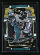 2021 Panini Select #17 DJ Chark Jr. Black and Gold Prizm Die Cut