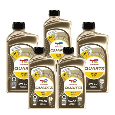 TOTAL 5 Litres Huile Moteur SAE 5W30 ACEA C3 QUARTZ INEO RCP Synthétique - Photo 1/4