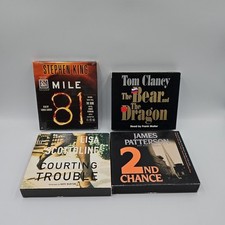 Books On CD Lot Clancy, King (New), Patterson & Scottoline-Mile 81, 2nd Chance