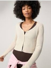 Aerie Cream Cardigan Sweater