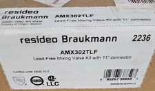 Resideo Braukmann AMX302TLF Lead Free Mixing Valve Kit With 11” Connector