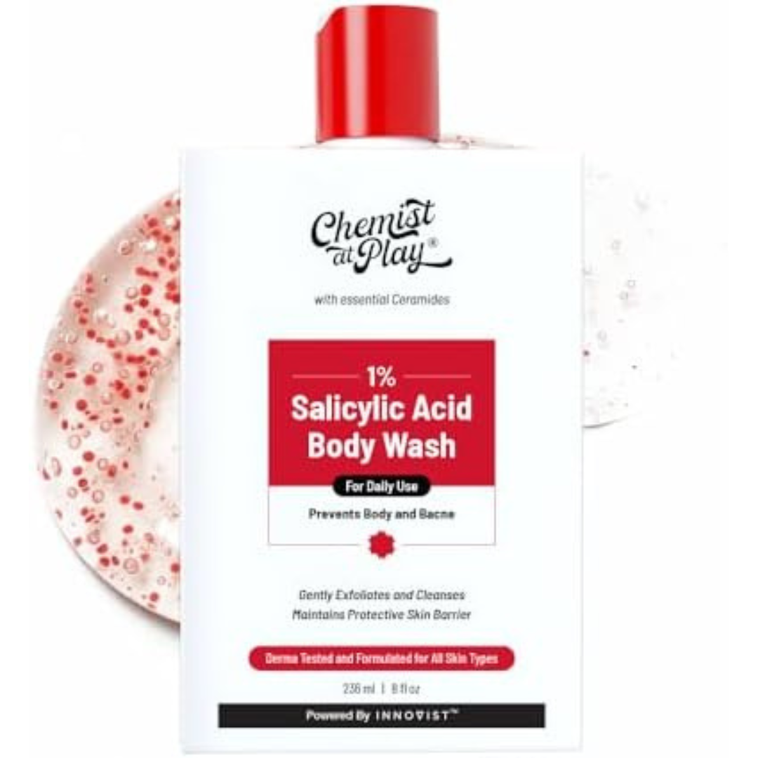 Chemist at Play 1% Salicylic Acid Body Wash | Helps Prevent Back & Body Acne