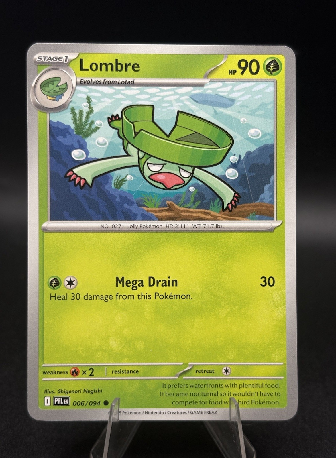 Lombre 006/094 Pokémon TCG Phantasmal Flames Regular NM/M