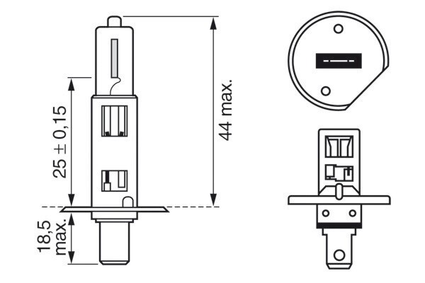 Bosch 1 987 301 076 GlüHbirne, Scheinwerfer FüR ,Abarth,Alfa Romeo, Alpina,-image