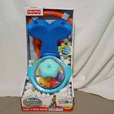 Fisher Price "Ocean Wonders Deep Blue Sea" Push 'n Whirl Whale NEW