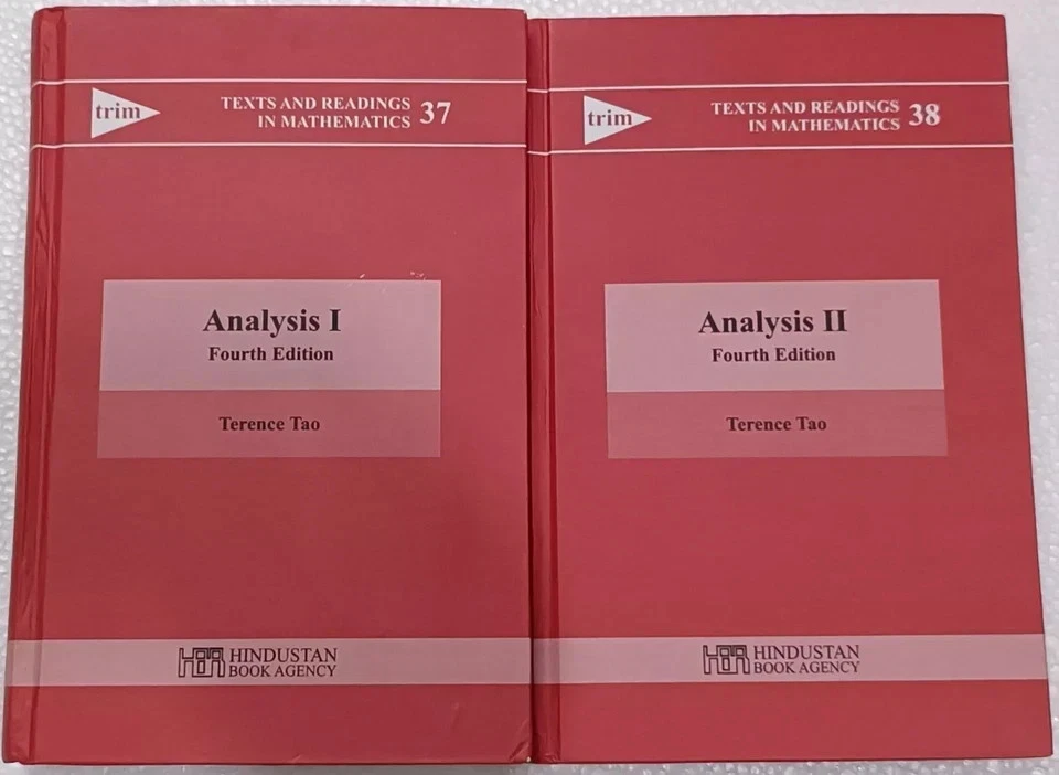 Analysis I + Analys II BY Terence Tao, 4th ED. (HARDCOVER) NEW - Image 2 of 2