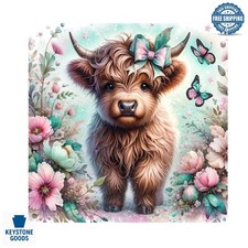 Highland Cow Diamond Painting Kit - 14x14 Inch Full Round Dot Art for Adults ...