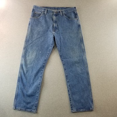 Rustler Jeans Men's Sz 36x30 VTG Med Wash 100% Cotton Normcore Workcore Durable