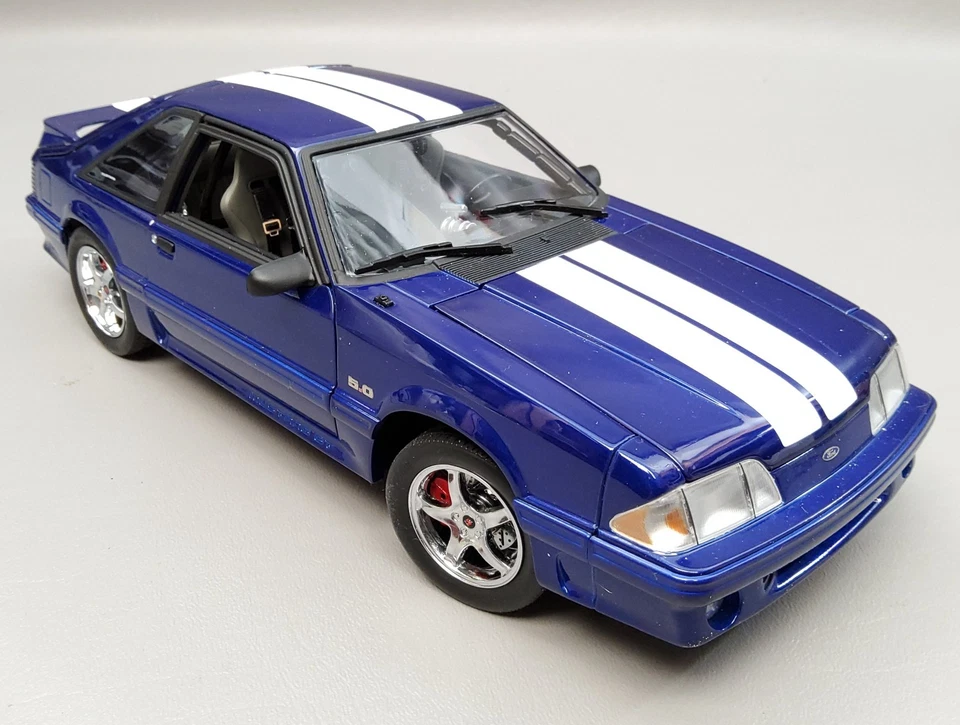 1991 Blue Mustang GT Street Fighter 1:18 Scale Diecast By GMP #G1801825 - Image 3 of 4