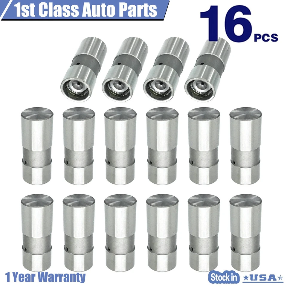 16X Engine Valve Lifter Kit For Chevy Corvette Buick Regal Century Olds Foto 4 de 4