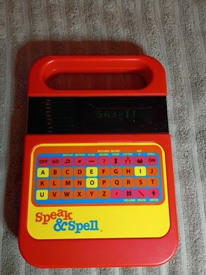 Vintage 1978 Texas Instruments Speak & Spell Powers On But