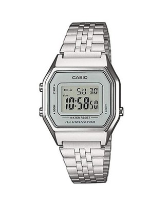 CASIO Women Digital Quartz Casual Watch Classic Dress Silver Dial Waterproof Rec