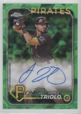 2024 Topps Chrome Sapphire Edition Auto Green /99 Jared Triolo #CSA-JT Auto pe8
