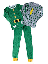 Hanna Andersson Kids Unisex Organic Cotton Christmas Pajama 3pc Set Size 12