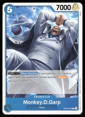 2024 Wings of the Captain Monkey.D.Garp Character / Blue/Navy #OP06-055