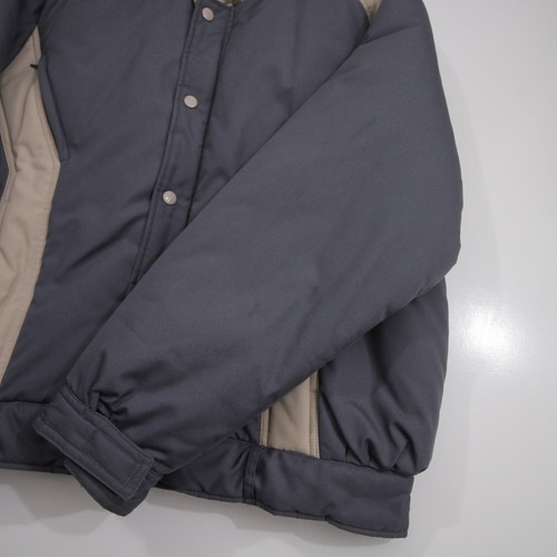 Vintage Outdoor Exchange Puffer Bomber Jacket Large Gray Colorblock Mens 80s 90s - Picture 5 of 20