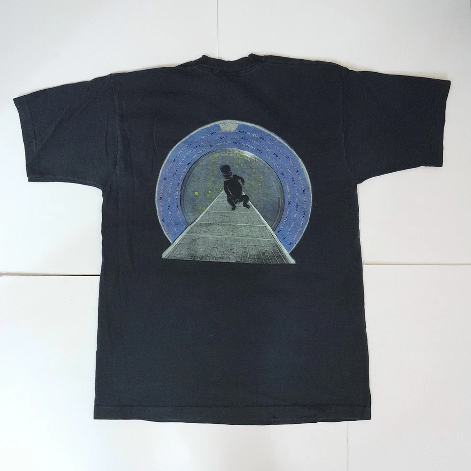 Camiseta The Pietasters vintage de 2 caras/banda de punk rock/ska/azul oscuro desteñido L Foto 4 de 4