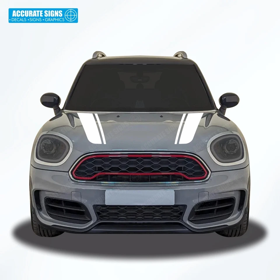 Adesivi Cofano per F60 Mini Countryman Cofano Strisce Grafica (Aftermarket) - Immagine 3 di 4