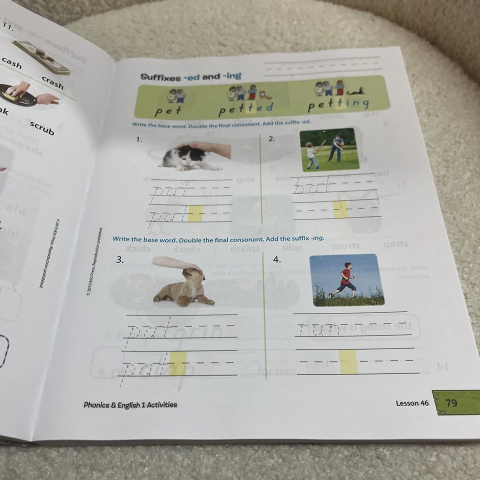 BJU Bob Jones Phonics and English 1 Activities 1st grade 4th Edition - Image 2 of 4