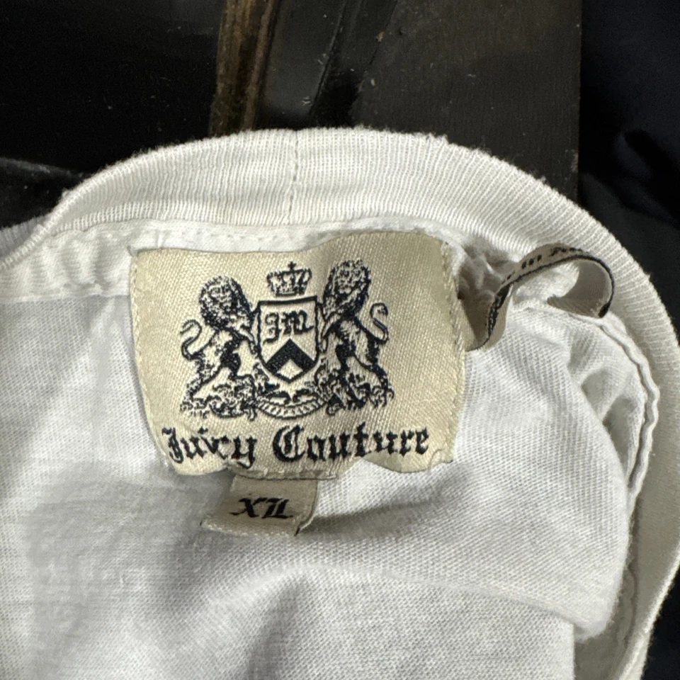 Camiseta Juicy Couture rara vintage. Áspero. Agujeros. Pero sigue siendo súper genial. XL USA Foto 4 de 4