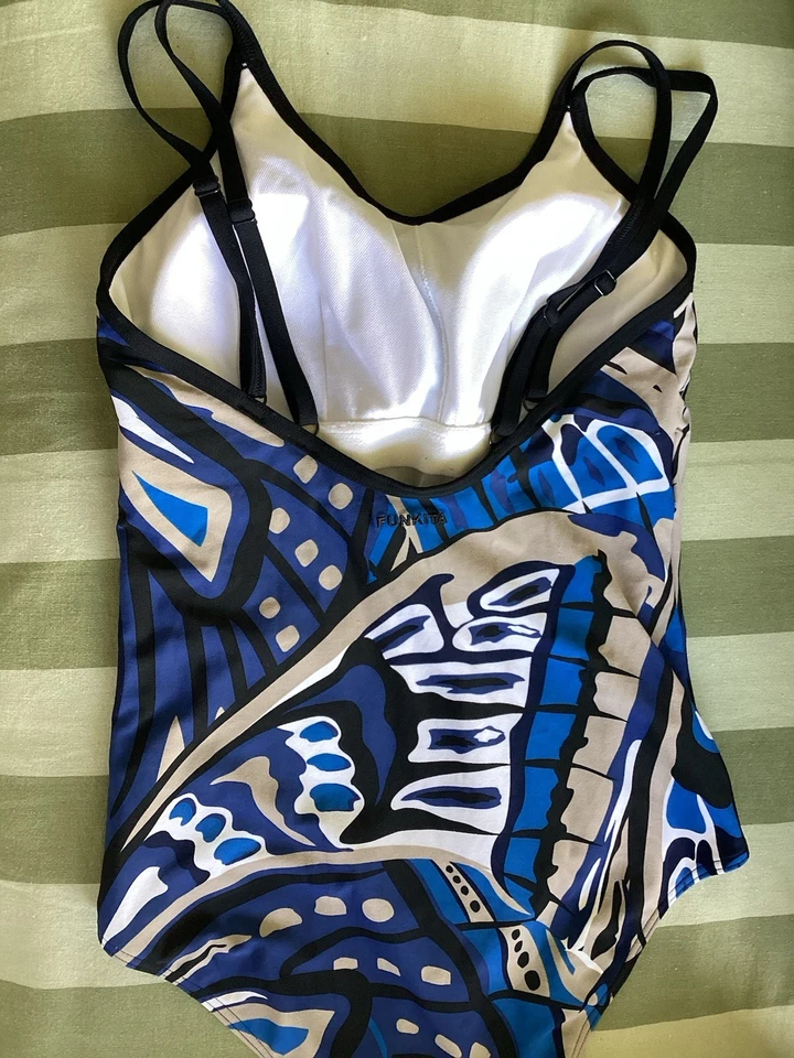 NADADORES FEMININOS FUNKITA AZUL/PRETO TAMANHO 14 - Imagem 2 de 4