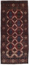 Vintage Handmade Wool Tribal Oriental Runner Rug Hallway Decor Carpet 5X12 ft