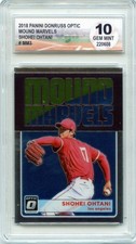 SHOHEI OHTANI  DIAMOND 10 GEM MINT  2018 Panini Donruss Optic Mound Marvels #MM3