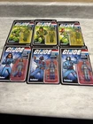 Super 7 ReAction Figures G.I. Joe Glow Patrol Lot (6) Snake Eyes Unpunched New