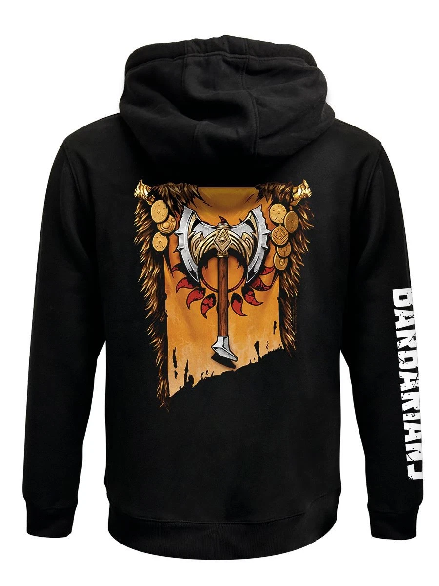 RAID Shadow Legends Barbarians Black 3D Zip Hoodie