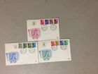 Three TRIBE Israel fdc with 12 stamps(bn)
