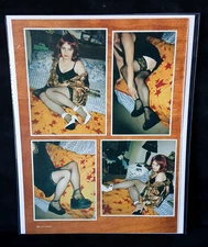 Vintage Glamour Magazine Ad - Stockings Heels Pinup Photo Art - LS-68