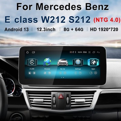Auto kabellos Carplay Android 14 GPS HeadUnit Radio BT Benz E Klass W212 NTG 4.0