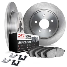 Disc Brake Kit-Rotors with 5000 Advanced Brake Pads includes Hardware DFC