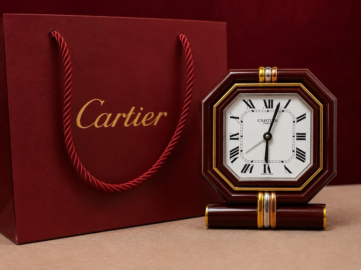 【希少】Cartier　カルティエ　アートデコスタイル デスククロック 純正 Cartier Clock for sale | eBay