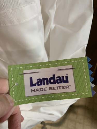 Landau Medical Lab Coat Sz. 52 Fresh Out Of Wrapper New! - Picture 5 of 6