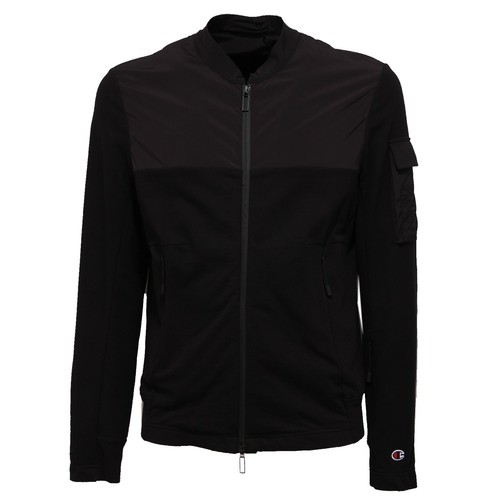 1455Z giubbotto felpa uomo PAOLO PECORA FOR CHAMPION black sweatshirt  jacket | eBay
