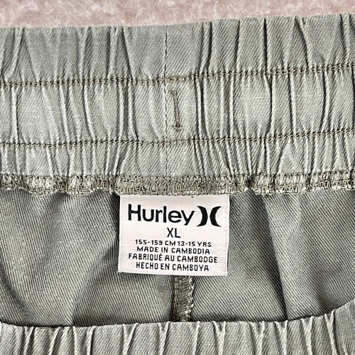 Hurley Green Cargo Jogger Pants Girls High-Rise Elastic Waist Pull On Size XL - Picture 14 of 17