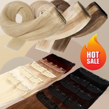 Hair Extensions One Piece 100 Remy Clip In Real Human 3/4 Full Head Thick Smoth