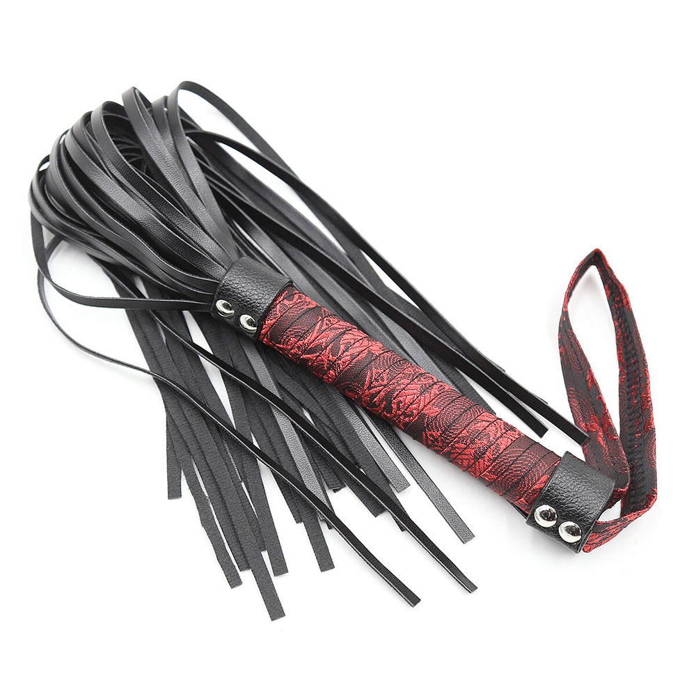 Antiquity Horse Folgger Whip Faux Leather Flogger Riding Crop Handle Roleplay